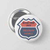 Benutzerdefinierter Text für die Reise auf der Fam Button (Vorne & Hinten)