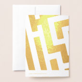 Benutzerdefinierter Text für die Zwillingsgrundier Folienkarte (Rückseite mit Umschlag)