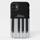 Benutzerdefinierter Text für Ebony und Elfenbeinkü Case-Mate iPhone Hülle (Rückseite)