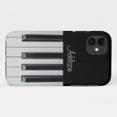 Benutzerdefinierter Text für Ebony und Elfenbeinkü Case-Mate iPhone Hülle (Rückseite (Horizontal))