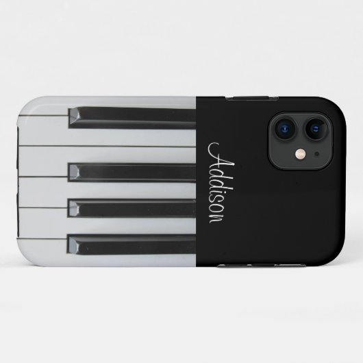 Benutzerdefinierter Text für Ebony und Elfenbeinkü Case-Mate iPhone Hülle (Rückseite (Horizontal))