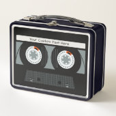 Benutzerdefinierter Text für ein Casette-Tape zurü Metall Brotdose (Vorderseite)