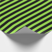 Benutzerdefinierter Text für ein Halloween-Schwarz Geschenkpapier (Ecke)