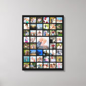 Benutzerdefinierter Text für eine BildCollage aus  Leinwanddruck (Vorderseite)