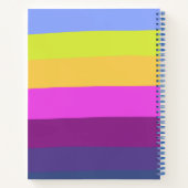 Benutzerdefinierter Text für farbiges Wellendesign Notizblock (Rückseite)