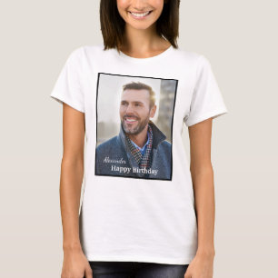 Benutzerdefinierter Text für Geburtstagsname des F T-Shirt