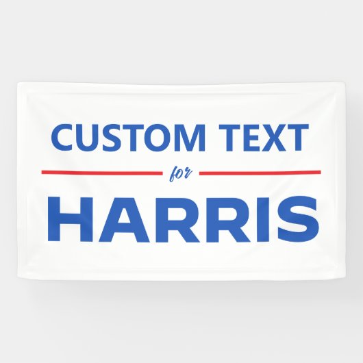 Benutzerdefinierter Text für Harris 2024 Banner (Horizontal)