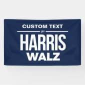 Benutzerdefinierter Text für Harris Walz Banner (Horizontal)