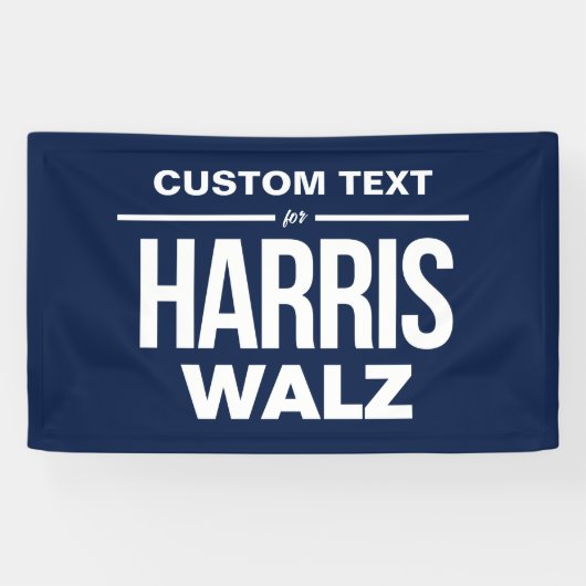 Benutzerdefinierter Text für Harris Walz Banner (Horizontal)