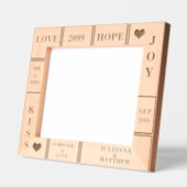 Benutzerdefinierter Text für Hochzeiten oder Jahre Geätzte Rahmen (Links)