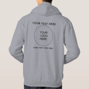 Benutzerdefinierter Text für Ihr eigenes Logo Mens Hoodie