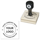 Benutzerdefinierter Text für Ihr Firmenlogo Runde Gummistempel (Stempel)