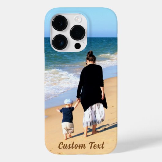 Benutzerdefinierter Text für Ihr Foto iPhone-Fall  Case-Mate iPhone Hülle (Rückseite)