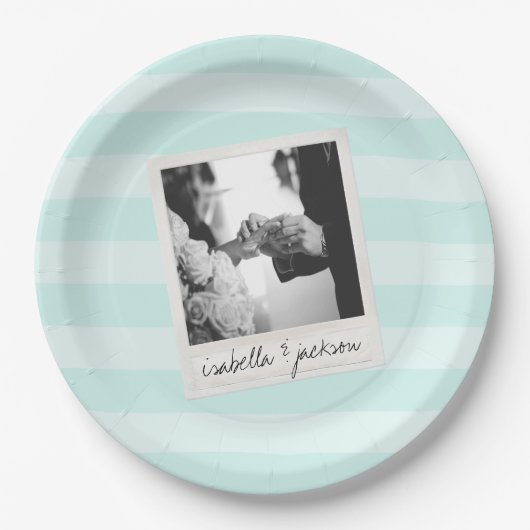 Benutzerdefinierter Text für Instagram-Foto Pappteller (Vorderseite)