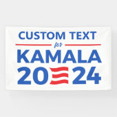 Benutzerdefinierter Text für Kamala 2024 Banner (Horizontal)