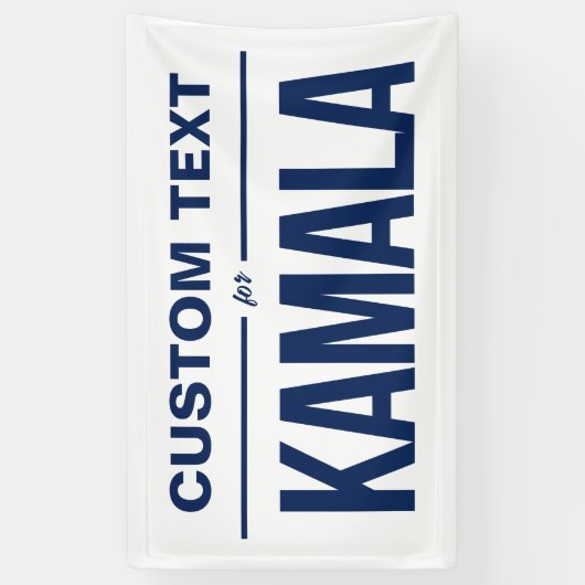 Benutzerdefinierter Text für Kamala Banner (Vertikal)