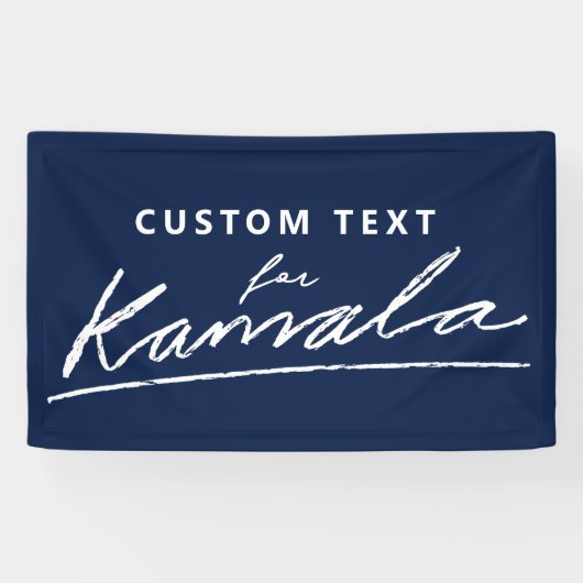 Benutzerdefinierter Text für Kamala Banner (Horizontal)