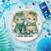 Benutzerdefinierter Text für Katzen Pappteller (Party)