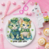 Benutzerdefinierter Text für Katzen Pappteller (Party)