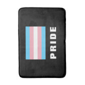 Benutzerdefinierter Text für LGBTQ-Rainbow-Trangen Badematte (Vorderseite Vertikal)