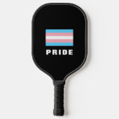 Benutzerdefinierter Text für LGBTQ-Rainbow-Trangen Pickleball Schläger (Rückseite)