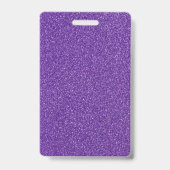 Benutzerdefinierter Text für Lila Glitzer Ausweis (Rückseite)