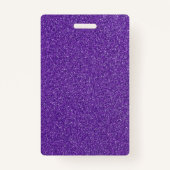 Benutzerdefinierter Text für Lila Glitzer Ausweis (Rückseite)