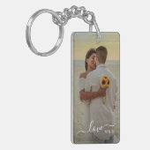 Benutzerdefinierter Text für mehrere Bilder und ei Schlüsselanhänger (Vorderseite links)