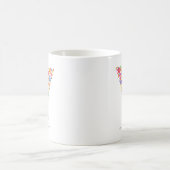 Benutzerdefinierter Text für Monogramm-Blume - Blu Kaffeetasse (Mittel)