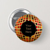 Benutzerdefinierter Text für optische Dotty-Illusi Button (Vorne & Hinten)