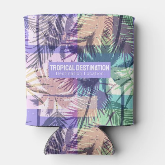 Benutzerdefinierter Text für Palm Trees Dosenkühler (Rückseite)