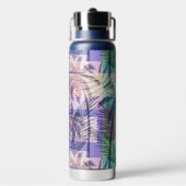 Benutzerdefinierter Text für Palm Trees Trinkflasche (Hinten)