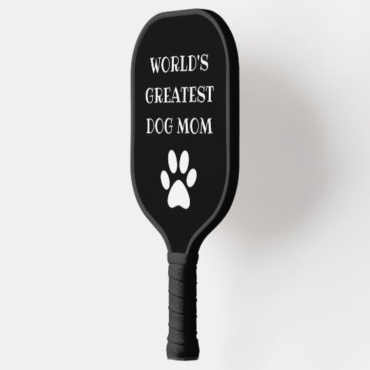 Benutzerdefinierter Text für personalisierte Hunde Pickleball Schläger (Links)