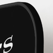 Benutzerdefinierter Text für personalisierte Hunde Pickleball Schläger (Linke Seite)