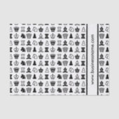 Benutzerdefinierter Text für Schachfiguren Seidenpapier (Vorderseite)