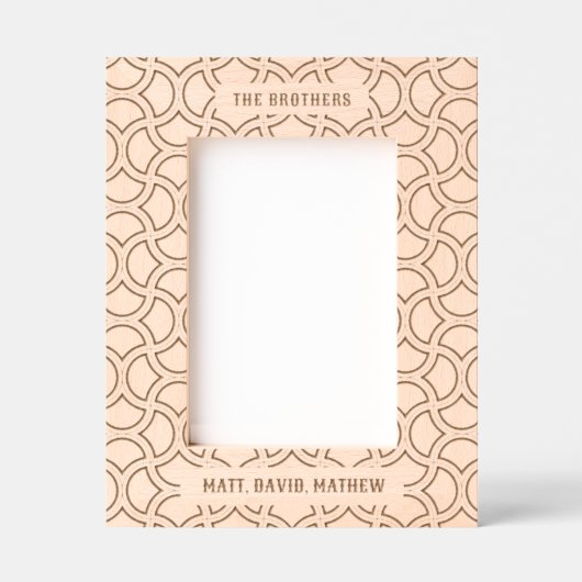 Benutzerdefinierter Text für Schwarz-Art-Deco-Must Geätzte Rahmen (Vorderseite)