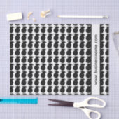 Benutzerdefinierter Text für Schwarzes Ananas Seidenpapier (Handwerk)