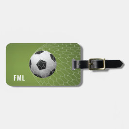 Benutzerdefinierter Text Fußball-Zielgepäck Gepäckanhänger