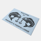 Benutzerdefinierter Text Fußmatte (Schrägansicht)