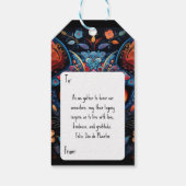 Benutzerdefinierter Text 💀 😺 Gato De Los Muertos Geschenkanhänger (Rückseite)