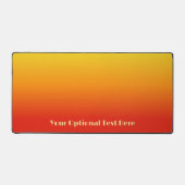 Benutzerdefinierter Text Gelb bis Rot Schreibtischunterlage (Vorderseite)