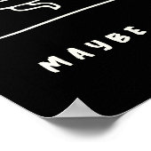 Benutzerdefinierter Text Gemütliche Minimalistisch Poster (Ecke)