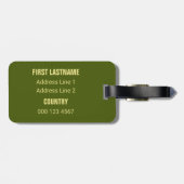 Benutzerdefinierter Text - Gepäckmarke "Birnenschl Gepäckanhänger (Rückseite horizontal)