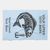 Benutzerdefinierter Text Geschirrtuch (Horizontal)