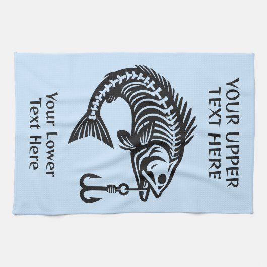 Benutzerdefinierter Text Geschirrtuch (Horizontal)