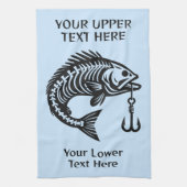 Benutzerdefinierter Text Geschirrtuch (Vertikal)