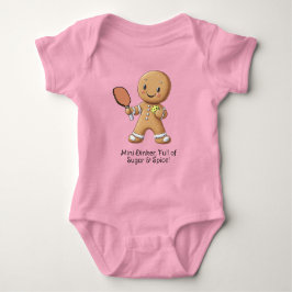 Benutzerdefinierter Text Gingerbread Sweetie Baby Strampler