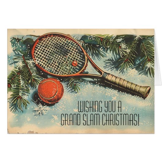 🎾 🎄 benutzerdefinierter Text, GRAND SLAM CHRISTM (Vorderseite (Horizontal))