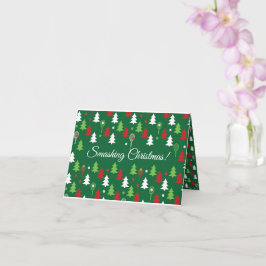 Benutzerdefinierter Text Green 💚 🤍, rot, weiß Te Karte