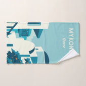 Benutzerdefinierter Text Griechenland Handtuch (Handtuch)